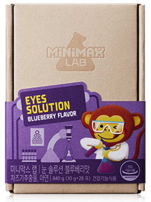 동아제약 미니막스 랩 눈 솔루션 블루베리맛, 840g, 1개