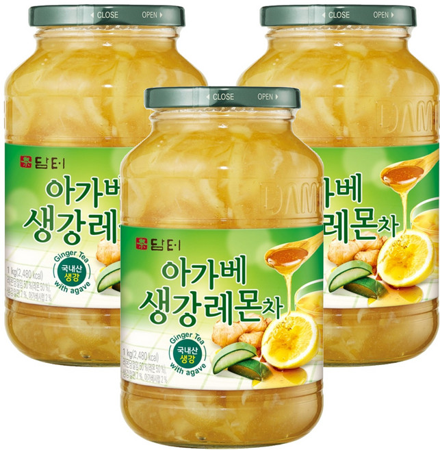 담터 아가베생강레몬차, 1kg, 1개입, 3개