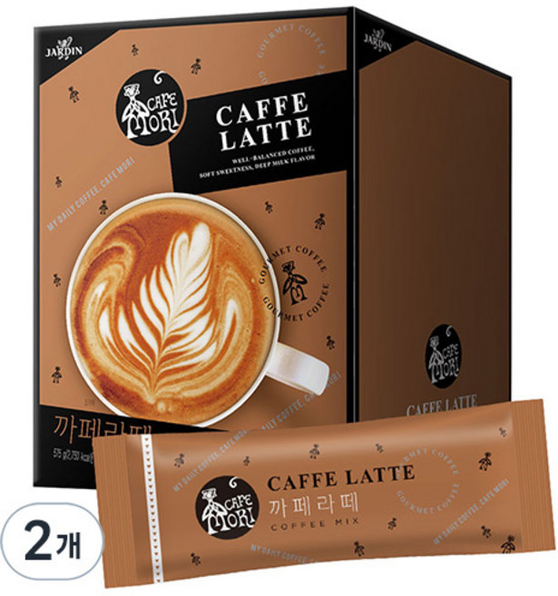 쟈뎅 까페모리 까페라떼, 11.5g, 50개입, 2개