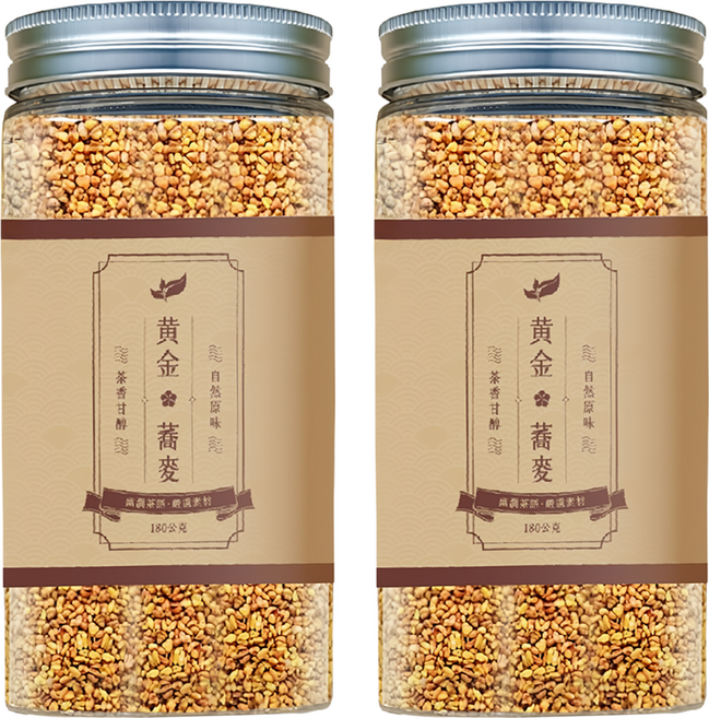 仁濟中藥 幽澗茶語 黃金蕎麥茶, 180g, 2瓶, 1入