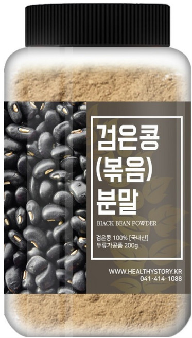 건강스토리 검은콩 볶음 분말, 1개, 200g