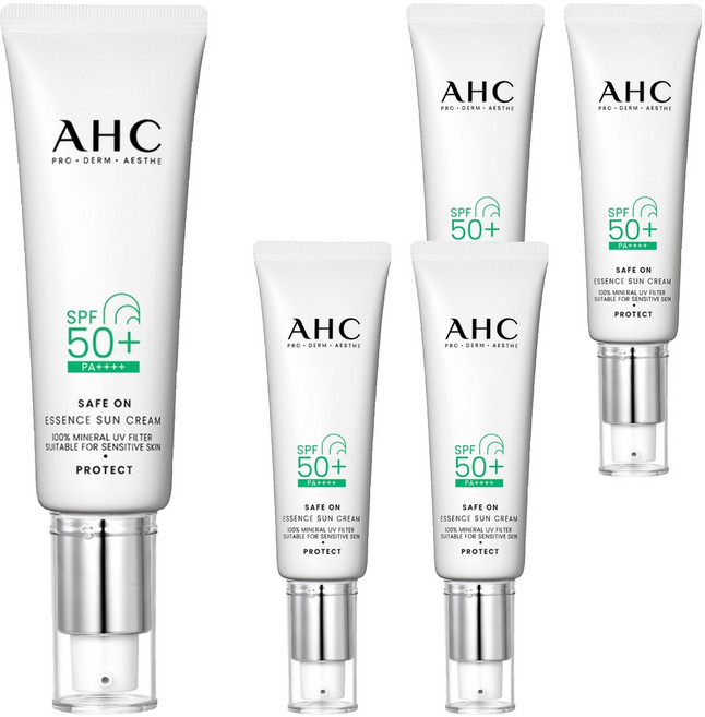 AHC 積雪草純物理全護防曬乳, 50ml, 5條