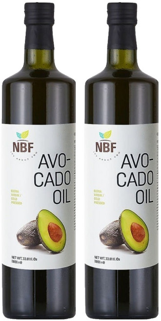 네츄라바이오푸즈 엑스트라버진 아보카도 오일, 1L, 2개