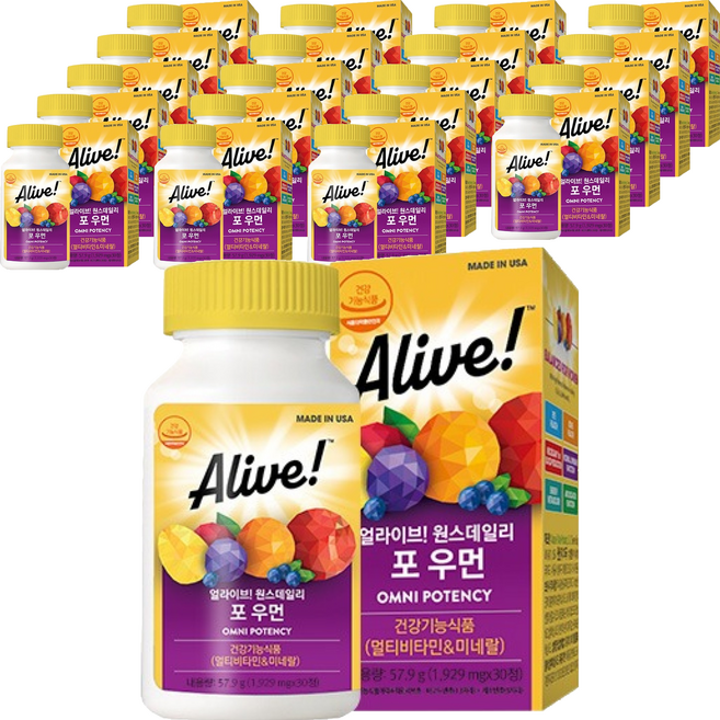 Alive 每日一次女性綜合維他命, 30錠, 20個