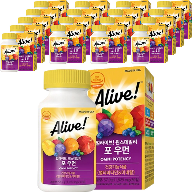 Alive 每日一次女性綜合維他命, 30錠, 18個