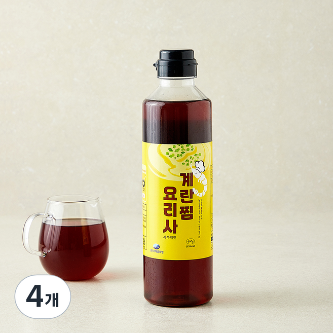 계란찜요리사 새우액젓, 600g, 4개