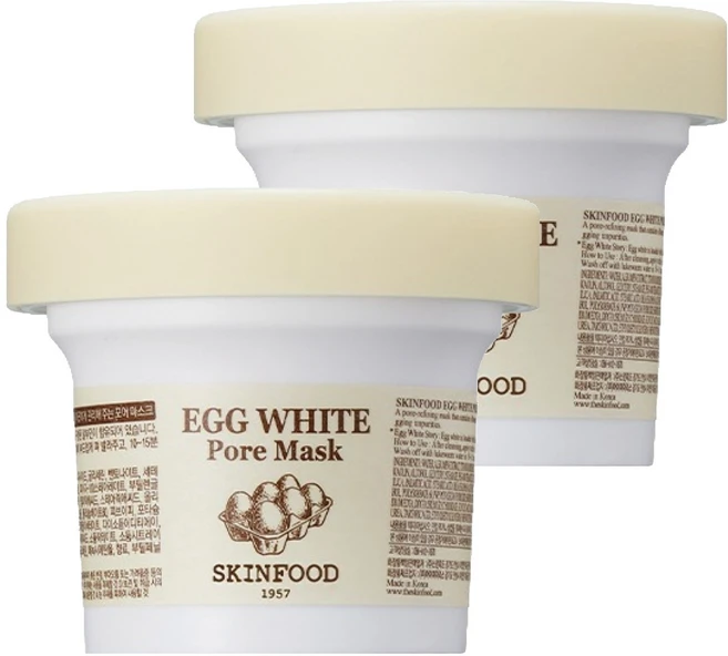 스킨푸드 에그 화이트 포어 마스크, 1개입, 2개 - 쿠팡