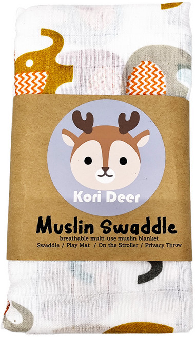 茵秀麗 嬰兒萬用透氣竹纖維雙層紗布包巾