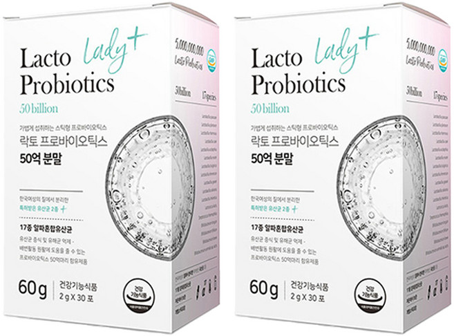 뉴트라라이프 락토 프로바이오틱스 50억 분말, 60g, 2개