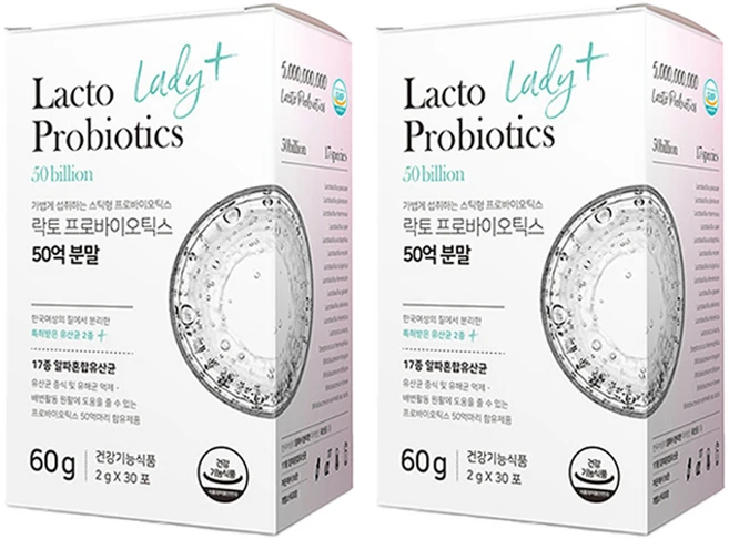 뉴트라라이프 락토 프로바이오틱스 50억 분말, 60g, 2개 - 쿠팡