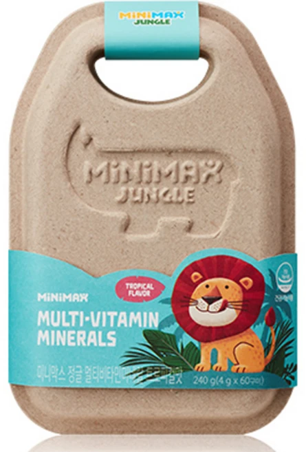 동아제약 미니막스 정글 멀티 비타민 미네랄 트로피컬맛, 240g, 1개 - 쿠팡