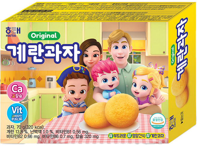 계란과자, 70g, 1개