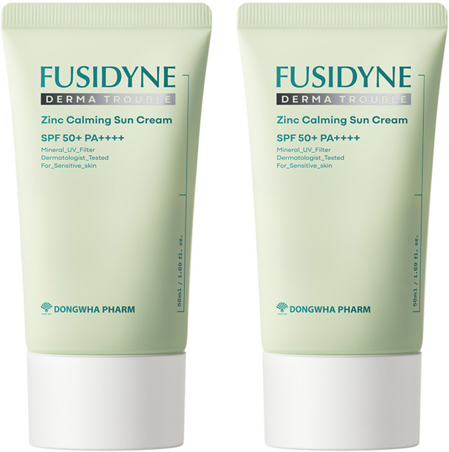 후시다인 더마 트러블 징크 카밍 선크림 SPF50+ PA++++, 50ml, 2개