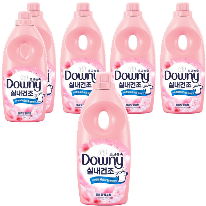 다우니 실내건조 초고농축 섬유유연제 플로럴 블로썸 본품, 1.05L, 1개입, 6개