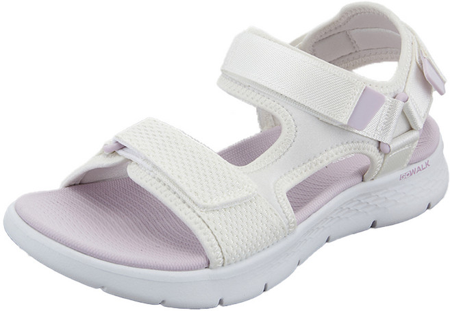 SKECHERS Go Work Flex女款健走系列涼拖鞋, 白色+薰衣草紫(SP0WSCEM112), 240