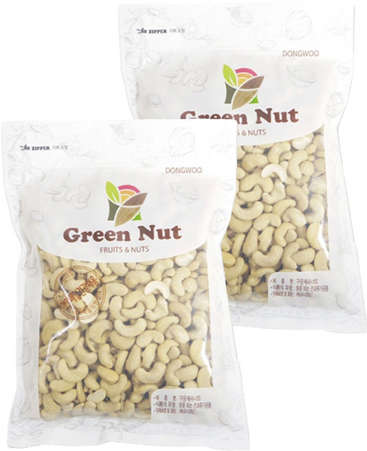 그린너트 구운 캐슈너트, 400g, 2개