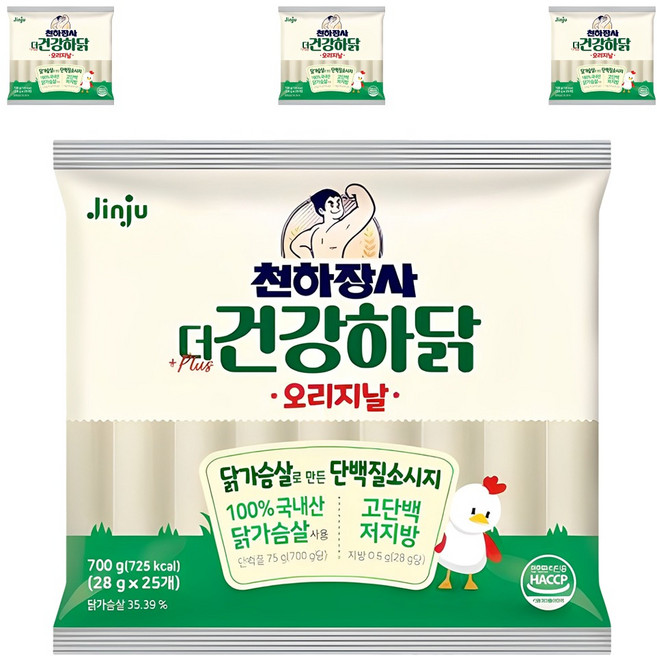 건강하닭 오리지날 소시지, 700g, 4개