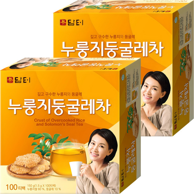 담터 누룽지 둥굴레차, 1.5g, 100개입, 2개