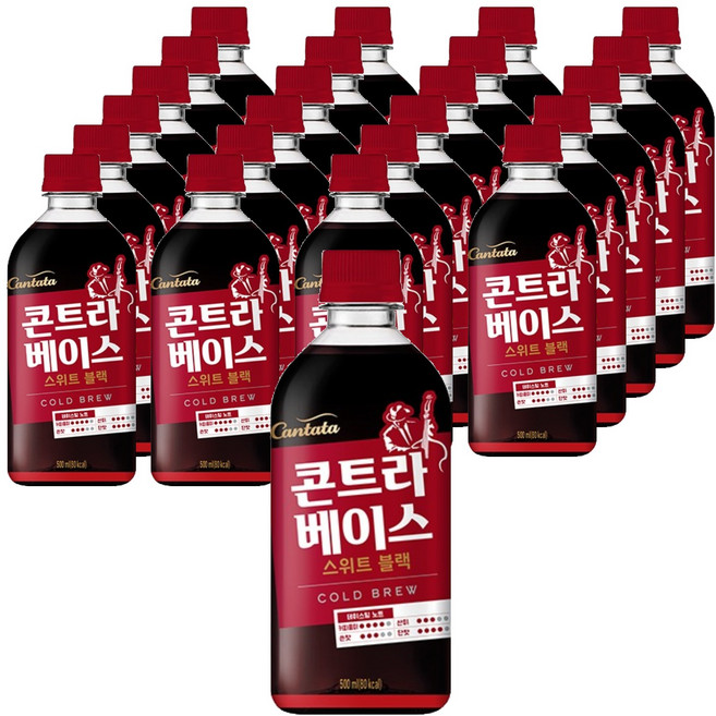 칸타타콘트라베이스 스위트블랙 콜드브루, 500ml, 24개