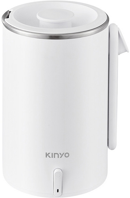 Kinyo 304不鏽鋼隨行快煮壼 附電源線 + 收納袋 123 x 108 x 168mm 580g 600ml, AS-HP65