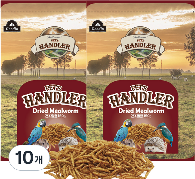 펫츠핸들러 건조밀웜, 150g, 10개