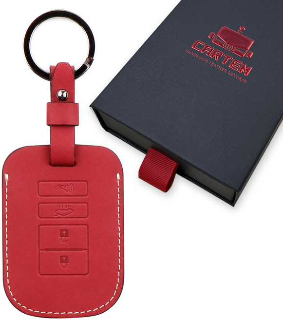 카템 장인 스마트키 케이스, 레드 와인, CT023(K03)
