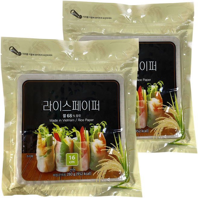 사각 라이스페이퍼, 280g, 2개