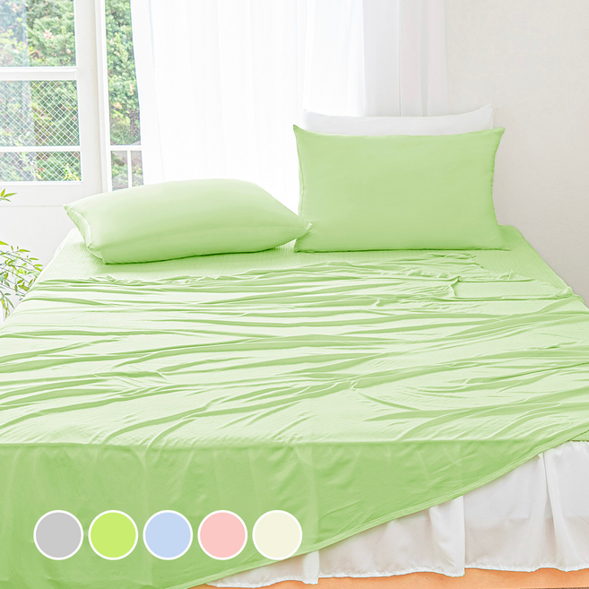 더자리 쿨쿨자요 냉장고 여름 냉감 이불 세트, 아이스민트