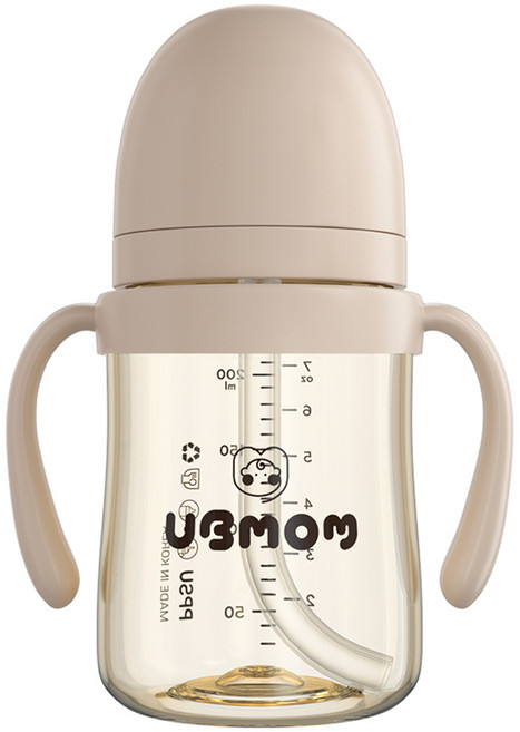 유비맘 시그니처 빨대컵, 200ml, 1개, 초코