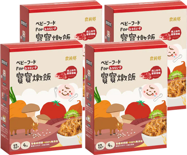 農純鄉 極上藜麥和牛燉飯 4入, 600g, 4盒