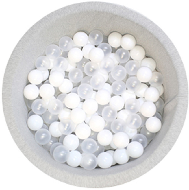 베베아인 볼풀공, 밀크화이트, 투명(랜덤발송), 100개