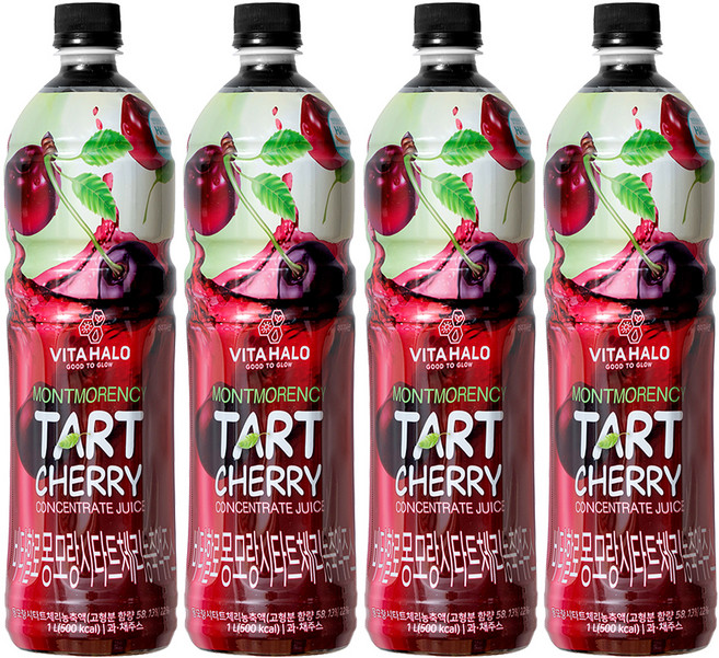 비타할로 몽모랑시 타트체리 농축액, 1L, 4개