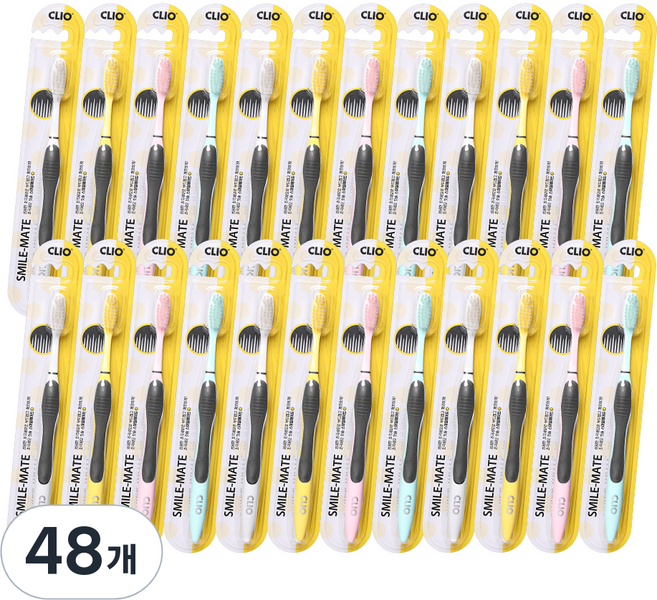 크리오 스마일메이트 초극세모 칫솔, 48개