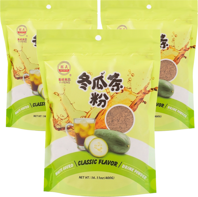 義峰食品 原味冬瓜茶粉, 400g, 1包, 3包