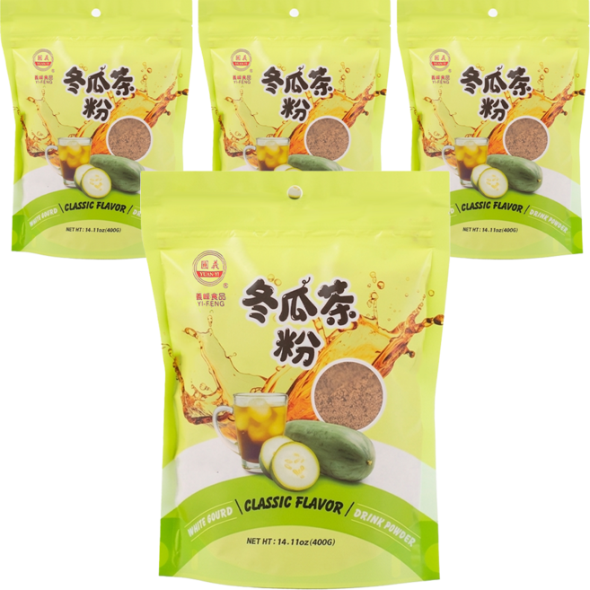 義峰食品 原味冬瓜茶粉, 400g, 1包, 4包
