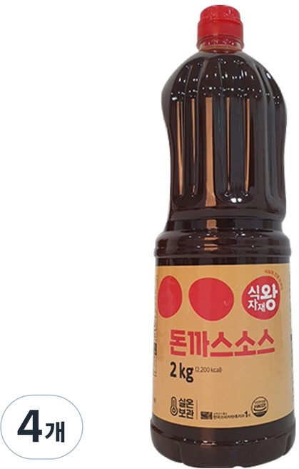 식자재왕 돈까스 소스, 2kg, 4개