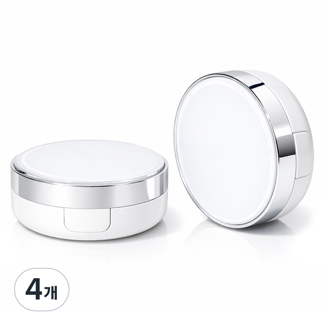 리빙메이커 DIY 아이 쿠션 케이스 12g, 4개, 실버 + 화이트