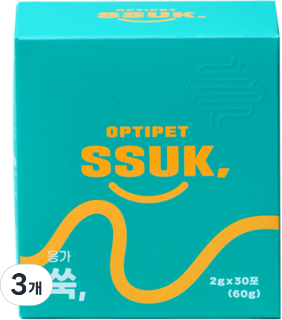 옵티펫 반려동물 영양제, 30회분, 장건강/유산균, 3개
