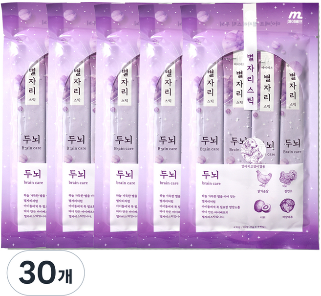 마이베프 반려동물 별자리스틱 영양제, 두뇌개발, 60g, 30개