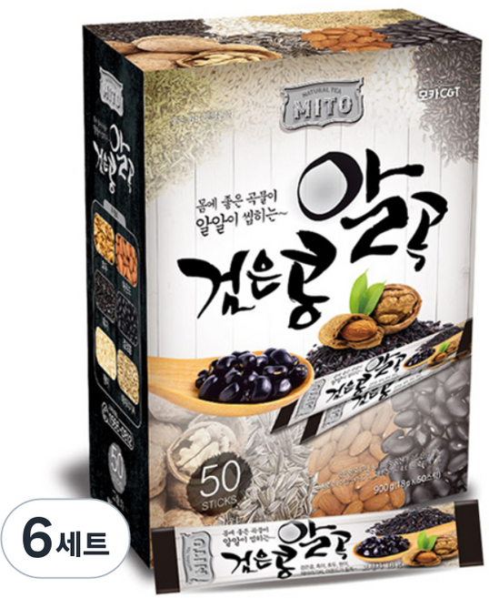 MITO 커피케이케이 검은콩 알곡차, 18g, 50개입, 6세트