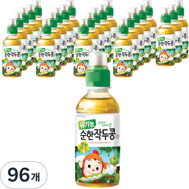 웅진 유기농 순한작두콩차, 200ml, 96개