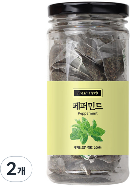 신선약초 페퍼민트 삼각티백, 1g, 20개입, 2개