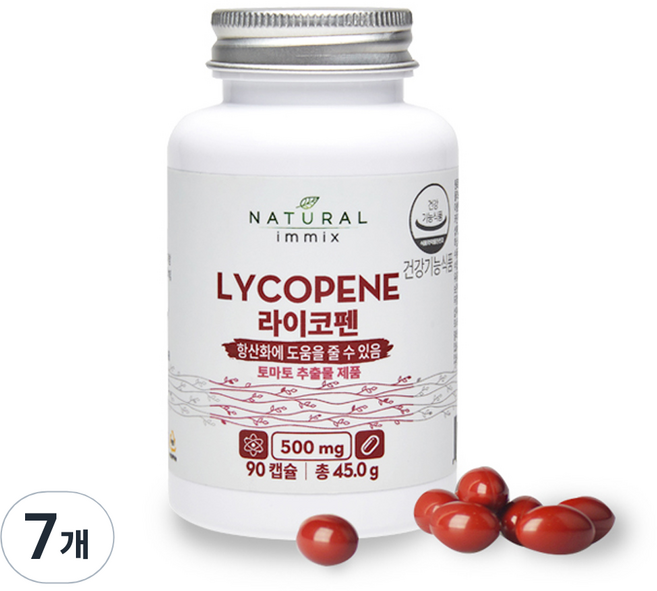 내추럴이믹스 라이코펜, 90정, 7개