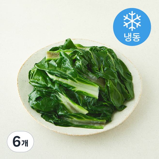 나물투데이 국내산 데친 근대 (냉동), 6개, 400g