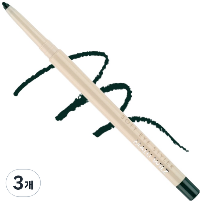 MALU WILZ 柔滑塑型眼線筆 0.35g, 80 森林綠, 3個