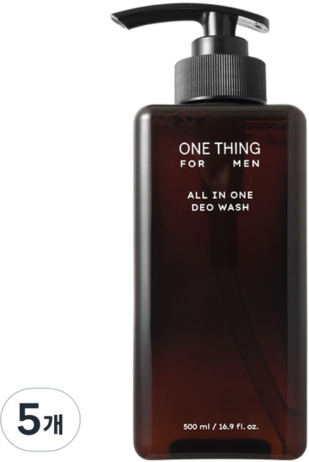 원씽 포맨 올인원 데오 워시, 500ml, 5개