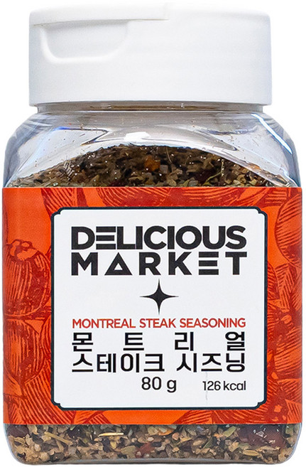 딜리셔스마켓 몬트리얼 스테이크 시즈닝 소형, 80g, 1개