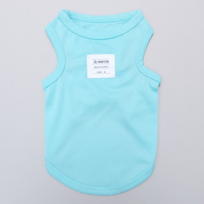 DOGGY STAR 狗狗夏季涼感背心 小型犬 中型犬 大型犬衣服, 翡翠綠