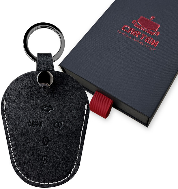 카템 장인 스마트키 케이스, 시크 블랙, CT023(SS02)