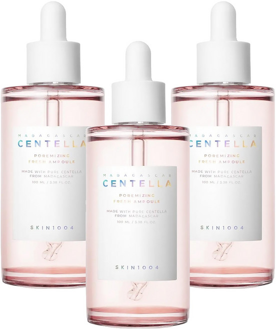 韓國Skin1004 馬達加斯加積雪草海鹽毛孔緊緻安瓶, 100ml, 3瓶